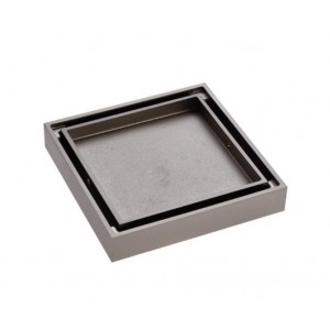 Square Tile 2-in-1 Floor Waste, 80mm Outlet